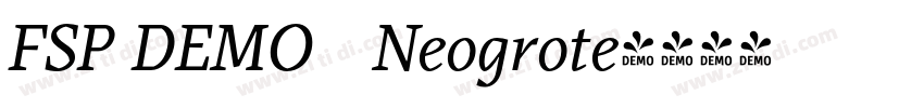 FSP DEMO   Neogrote字体转换